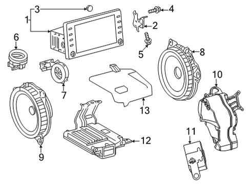 2025 Toyota Corolla Cross Sound System Diagram