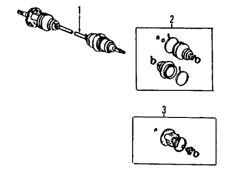 1992 Toyota Paseo Front Axle Diagram