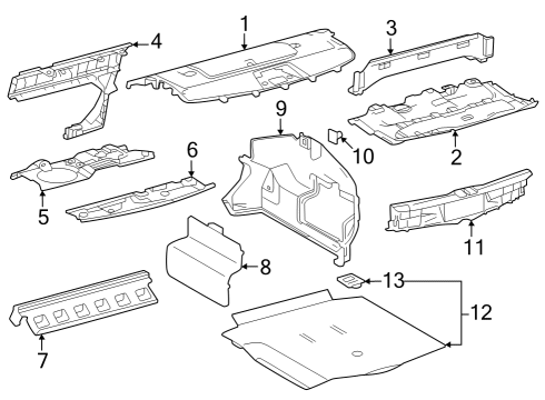 2025 Toyota Crown Interior Trim - Rear Body Diagram