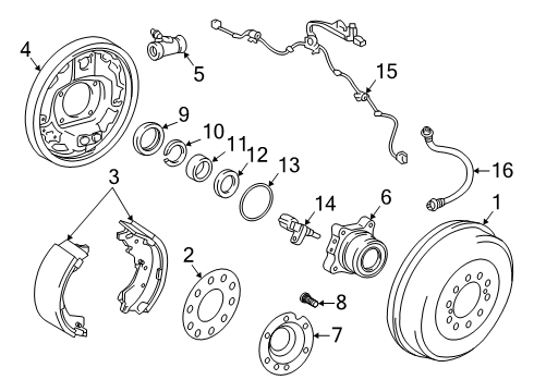 2018 Toyota Tacoma Brake Components Diagram 3 - Thumbnail