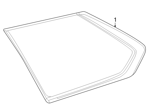 2025 Toyota Sequoia Glass & Hardware - Quarter Panel Diagram