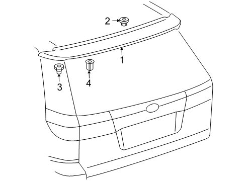 2007 Toyota Sienna Rear Spoiler Diagram
