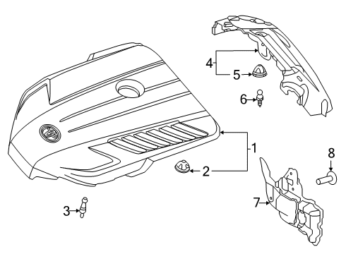 2025 Toyota GR Supra Engine Appearance Cover Diagram