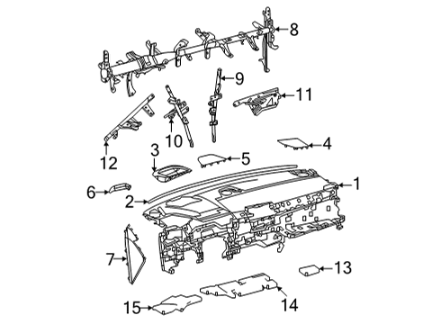 2025 Toyota Sienna Instrument Panel Diagram