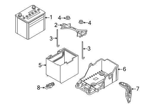 2018 Toyota Yaris iA Battery Diagram