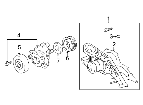 2006 Toyota Tundra Belts & Pulleys Diagram