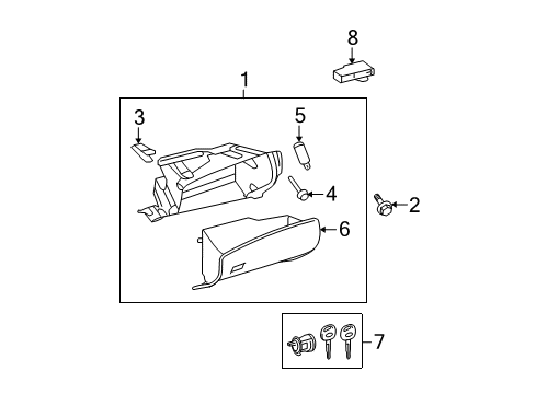2010 Toyota Highlander Glove Box Diagram 2 - Thumbnail