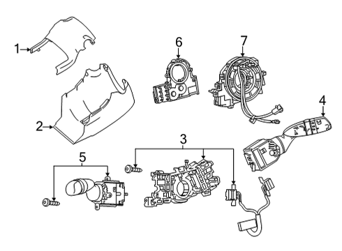 2023 Toyota Corolla Cross Switches - Electrical Diagram 2 - Thumbnail