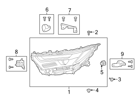 2024 Toyota RAV4 Headlamps Diagram 2 - Thumbnail