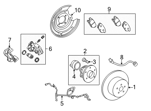 2009 Toyota Corolla Anti-Lock Brakes Diagram