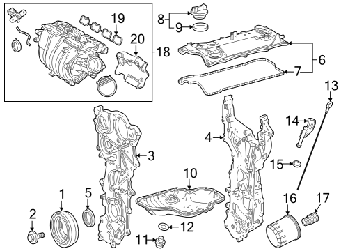 2025 Toyota Grand Highlander Camshaft & Timing Diagram