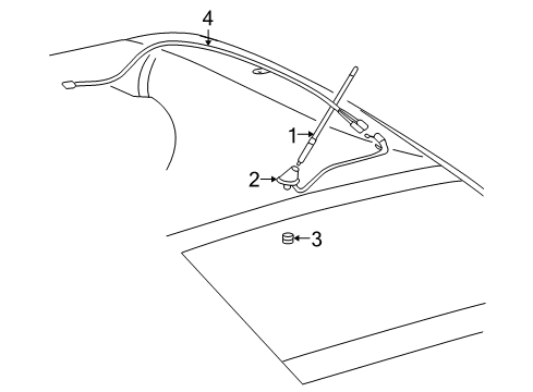 2009 Toyota Prius Antenna & Radio Diagram
