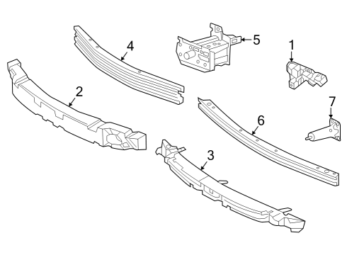 2024 Toyota Corolla Cross Bumper & Components - Front Diagram