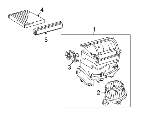 2019 Toyota Corolla Blower Motor & Fan Diagram 2 - Thumbnail