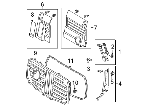 2010 Toyota Tundra Interior Trim - Cab Diagram 5 - Thumbnail