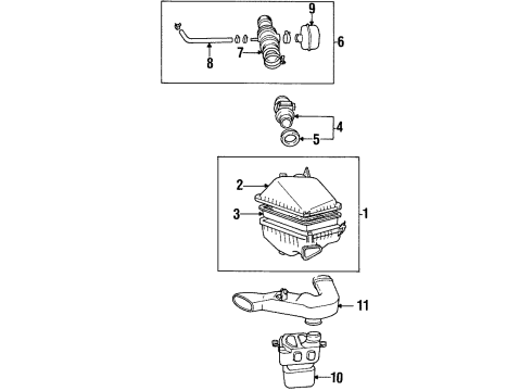 1996 Toyota Avalon Air Intake Diagram
