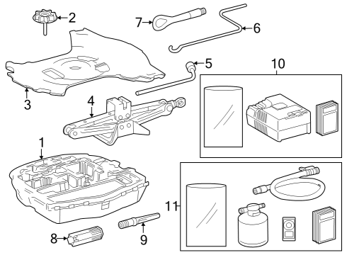 2025 Toyota Crown Jack & Components Diagram