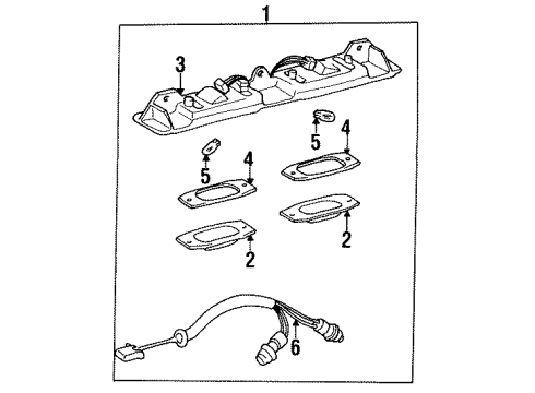 1993 Toyota Celica License Lamps Diagram