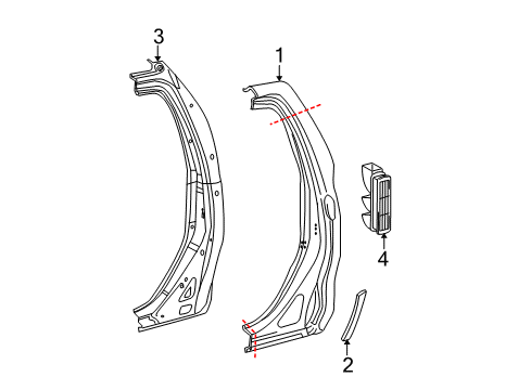 2020 Toyota Tundra Side Panel & Components Diagram