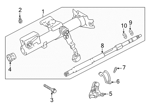 2004 Scion xA Housing & Components Diagram