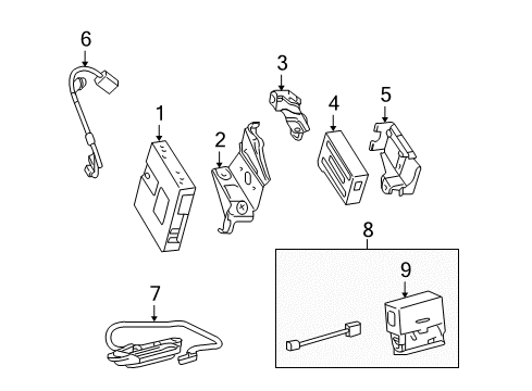 2024 Toyota 4Runner Communication System Components Diagram