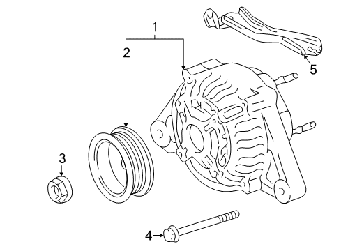 2000 Toyota Celica Pulley Diagram for 27411-0D010