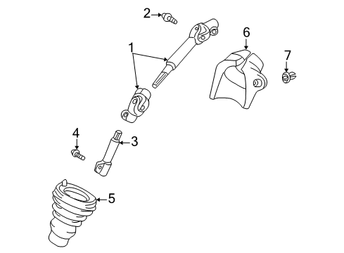 2004 Scion xA Shaft & Internal Components Diagram