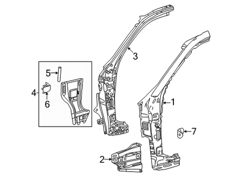 2025 Toyota Tundra Hinge Pillar Diagram