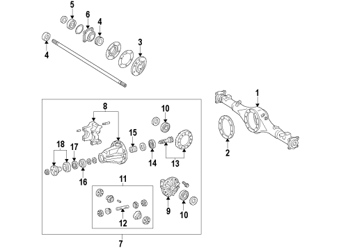 2024 Toyota 4Runner Differential - Rear Diagram