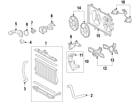 2012 Toyota Highlander Cooling System Diagram 3 - Thumbnail