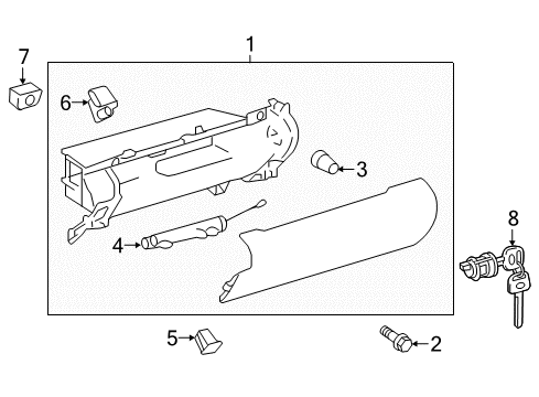 2017 Toyota Camry Glove Box Diagram