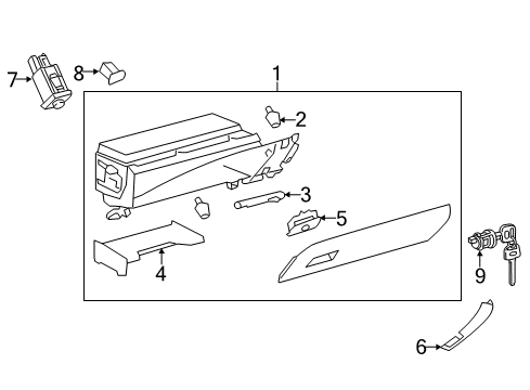 2016 Toyota Avalon Glove Box Diagram