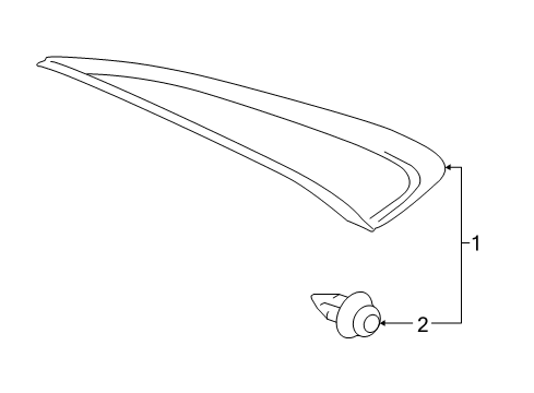 2015 Toyota Camry Exterior Trim - Quarter Panel Diagram