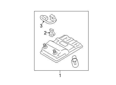2012 Toyota Camry Overhead Console Diagram