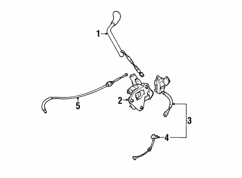 1996 Toyota Avalon Gear Shift Control - AT Diagram
