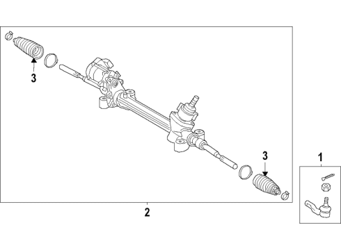 2024 Toyota Venza Steering Gear & Linkage Diagram