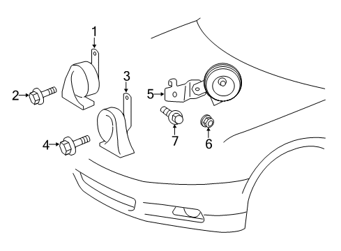 2013 Toyota Avalon Horn Diagram