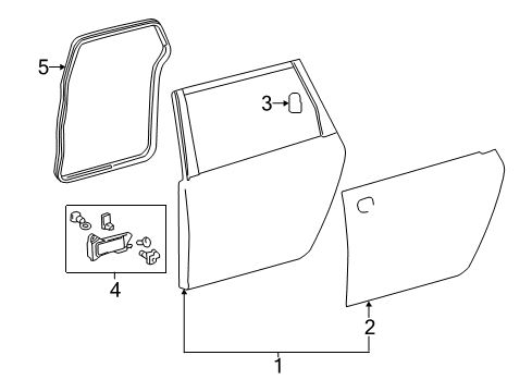 2004 Toyota Sienna Door & Components Diagram 2 - Thumbnail
