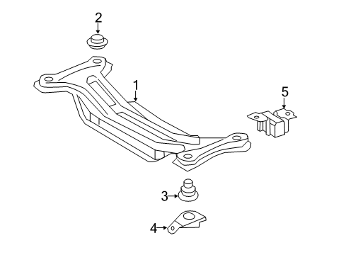 2017 Toyota Camry Suspension Mounting - Rear Diagram