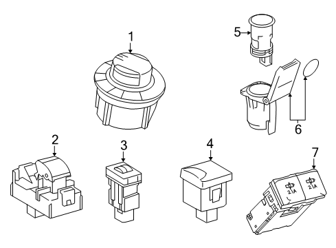 2024 Toyota 4Runner Center Console Diagram