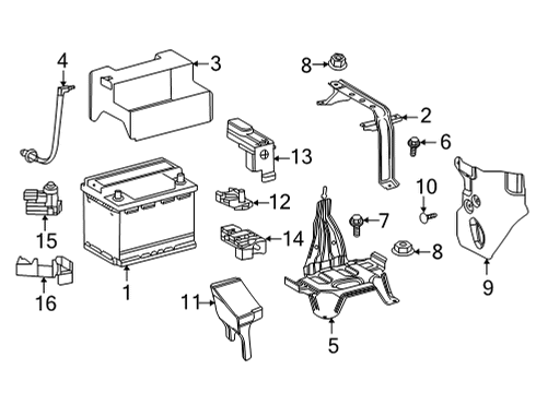 2025 Toyota Sienna Battery Diagram