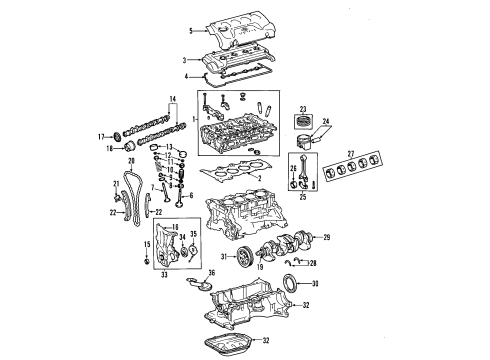 2000 Toyota Echo Engine Mounting Diagram