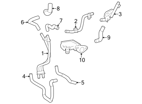 2025 Toyota Sequoia Hoses, Lines & Pipes Diagram