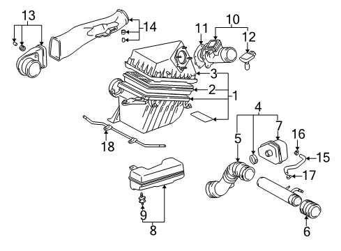 2001 Toyota Tacoma Air Intake Diagram