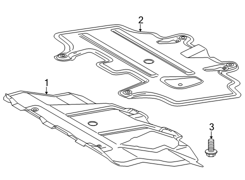 2025 Toyota Tacoma Splash Shields Diagram