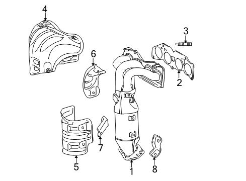 2009 Toyota RAV4 Exhaust Manifold Diagram