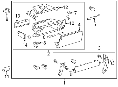 2024 Toyota 4Runner Glove Box Diagram