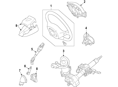 2012 Scion xB Steering Column Diagram