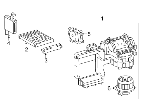 2016 Toyota Camry Blower Motor & Fan Diagram 2 - Thumbnail