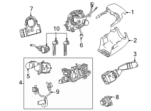 2025 Toyota Sequoia Switches Diagram